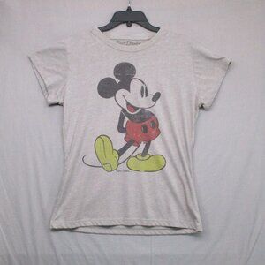 Disney Classic Collection Graphic Print Mickey T-Shirt Gray Women Size | XL